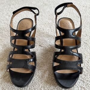Black Naturalizer Strappy Sandals